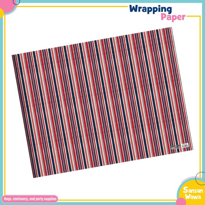 

Kertas Kado Sansan Wawa - Motif Garis Isi 5 Pcs / Motif - 5884