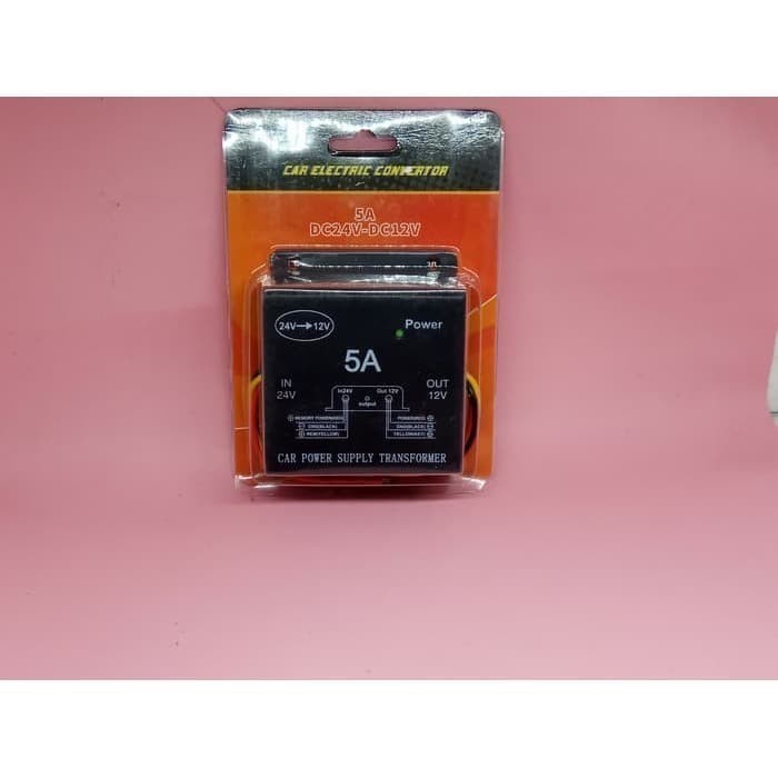 Car Power Supply Transformer , Step Down 24V - 12V (5Ampere)