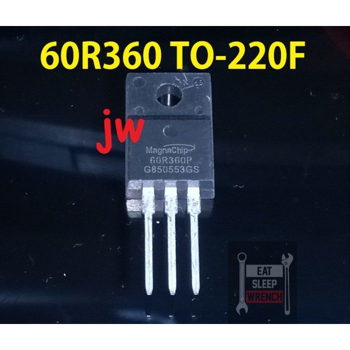 MOSFET 60R360 60R360P 60R360Q 60R360O IPD60R360P IPD60R360 TO-220F aneka Transistor Resistor dan Mos