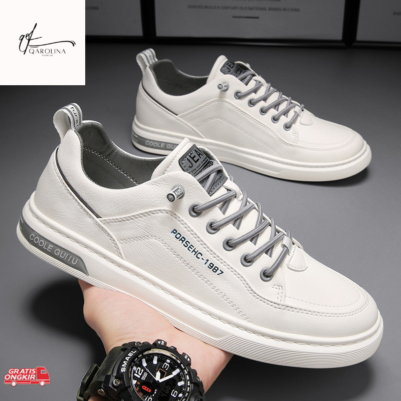 Sepatu Korea / Sneakers sport fashion casual pria Sepatu casual putih pria korea sport  cowok kekini