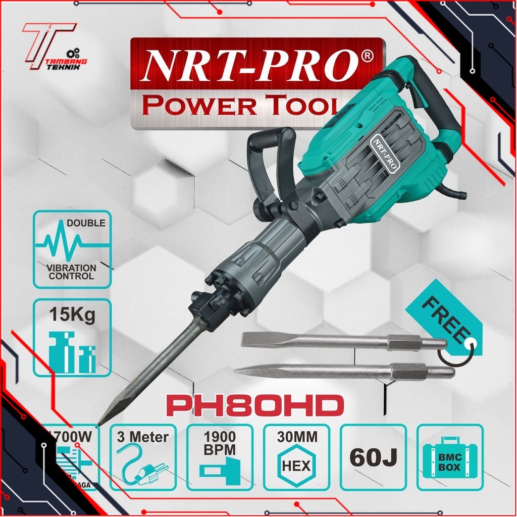 HAMMER DEMOLITION / BOR BOBOK BETON / JACK HAMMER PH 80 HD NRT-PRO