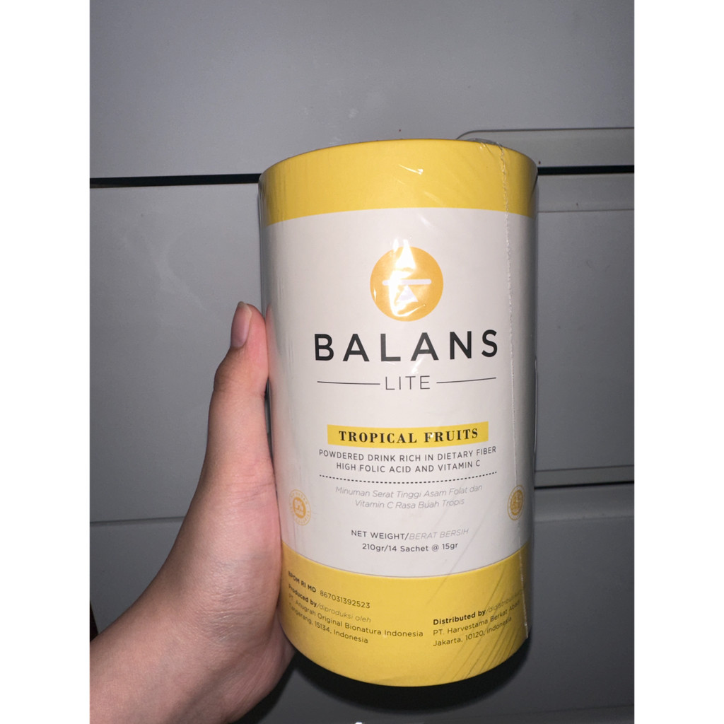 

Balans Lite / Tropical Fruit / Fiber & Probiotics Drink - isi 14 sachet