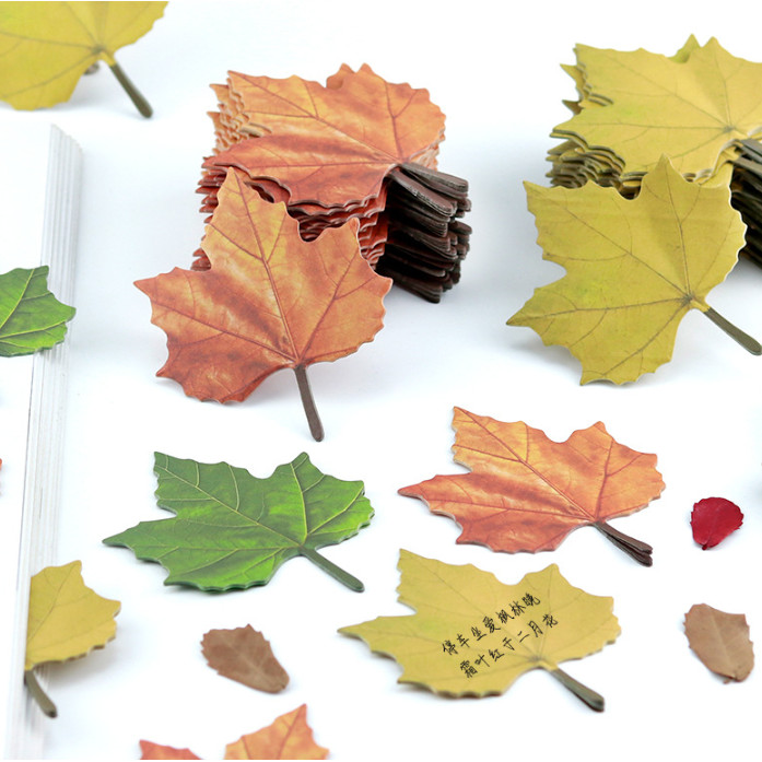

HFM - Sticky notes Wishing leaf Memo daun maple