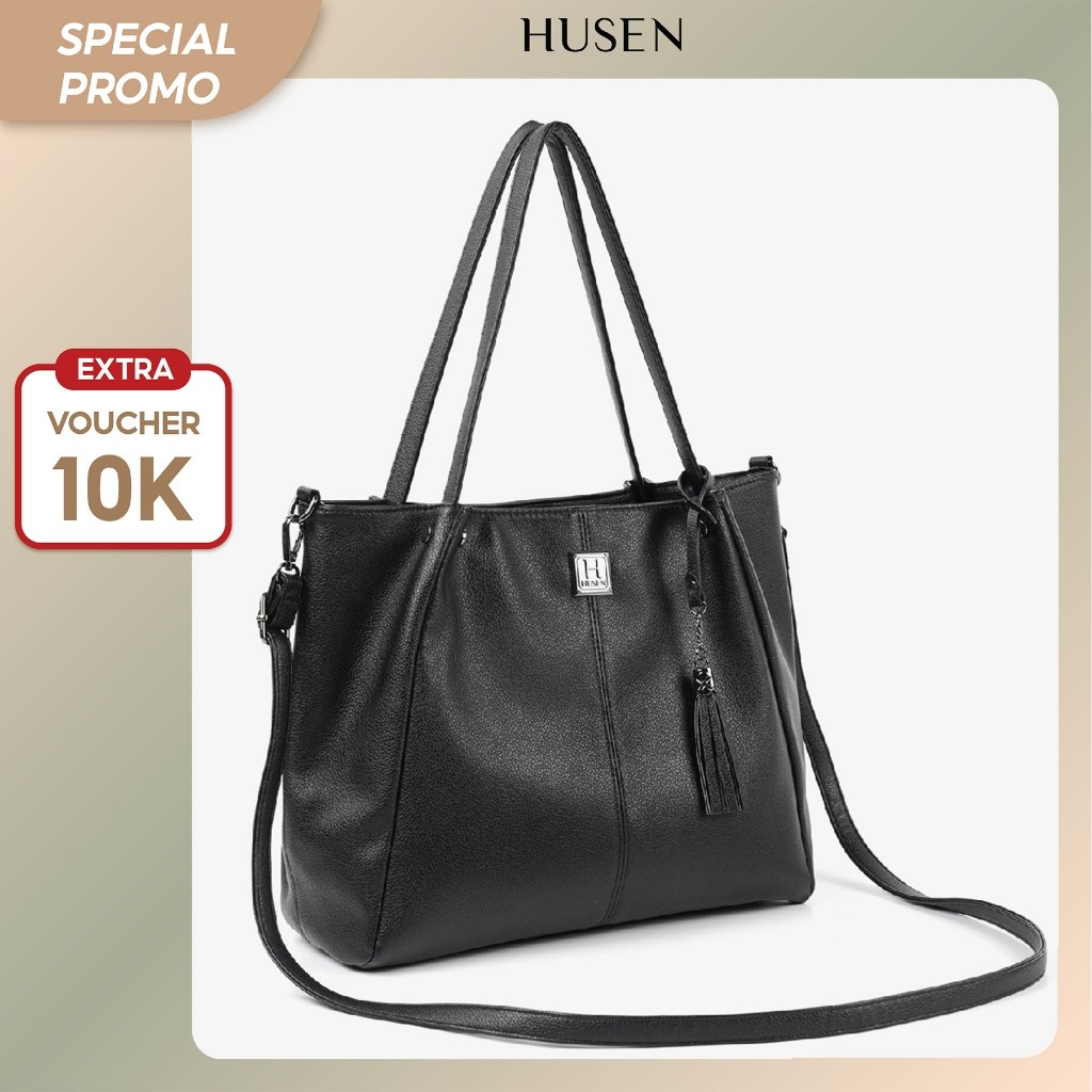 PROMO HUSEN Tas Wanita Totebag Wanita Tas Kuliah Shoulder Bag Terbaru Kekinian Tas Kerja Kantor Orig
