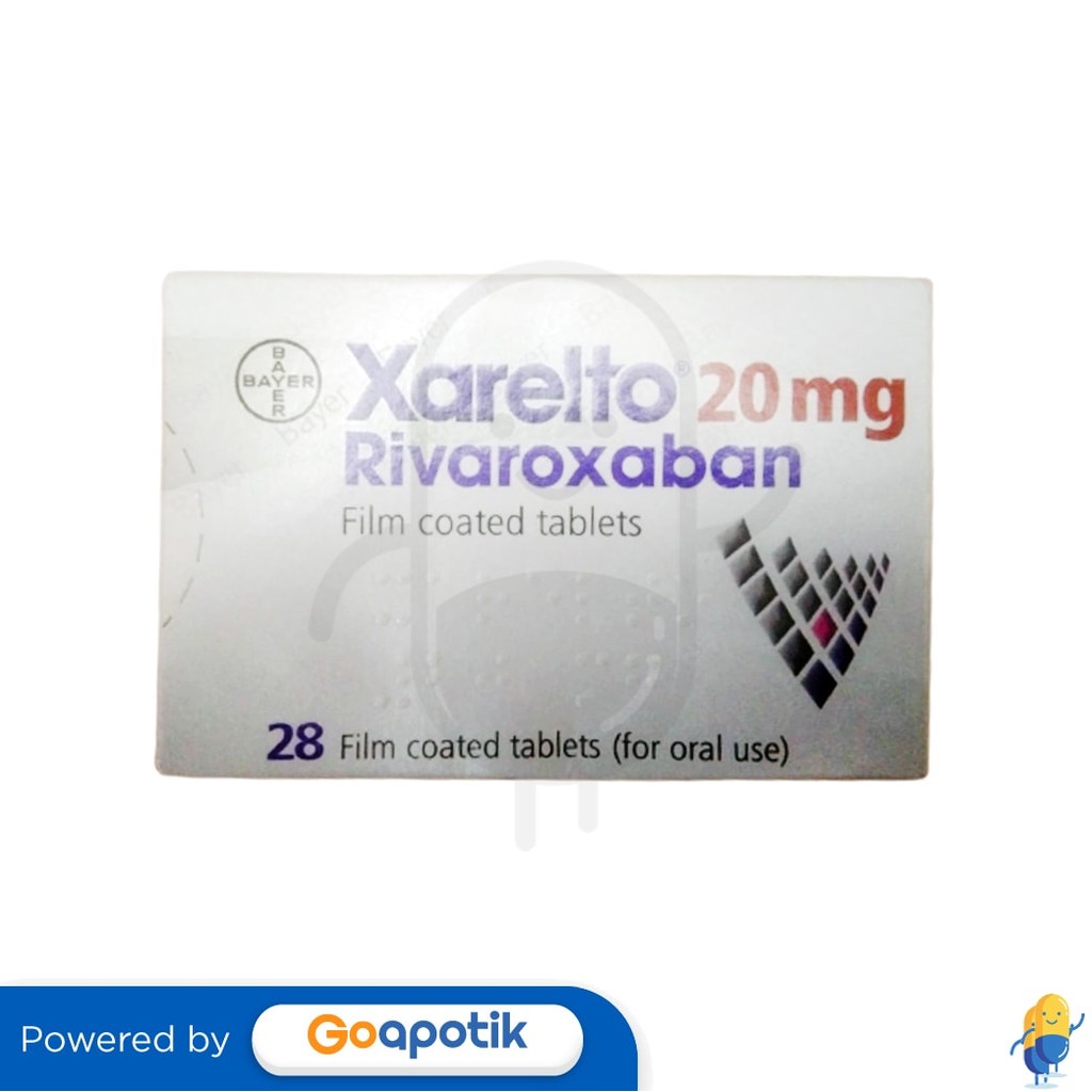 Xarelto 20 Mg Box 28 Tablet