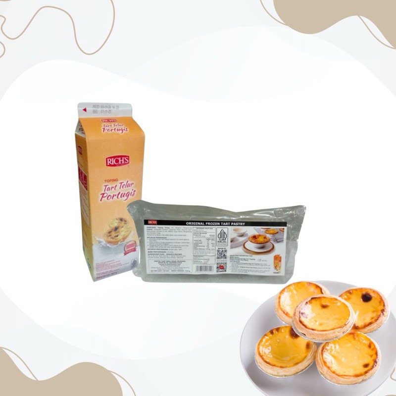 

Eggtart Rich's frozen Tart pastry dan Portuguis