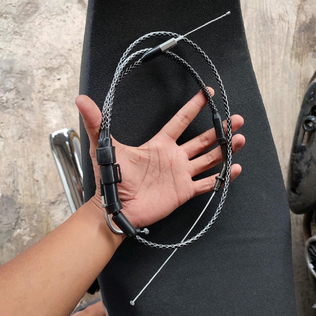 Kabel gas karbon RX king 2 cabang