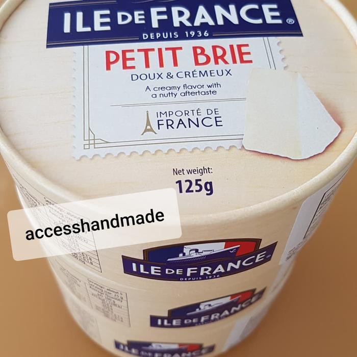 

Ile de France petit Brie soft cheese keju lembut petite import