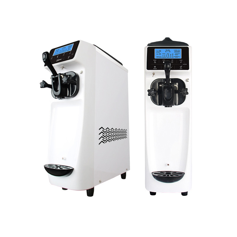 Small Size Commercial Soft Ice Cream Cone Filling Machine Soft Serve Ice Cream Sundae Maker Cold Des