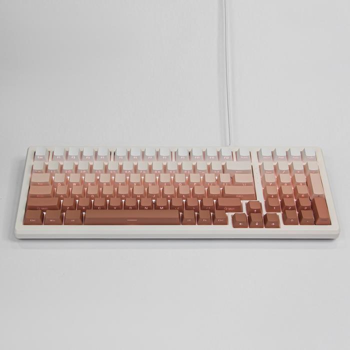 ZIFRIEND K99 Gradient Mechanical Keyboard White Light Side Printing Full Keys Hot-swappable 99 Keys 