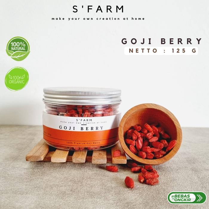

Goji Berry Organik - Premium Organic Goji Berry - Kemasan Jar - 125 gr