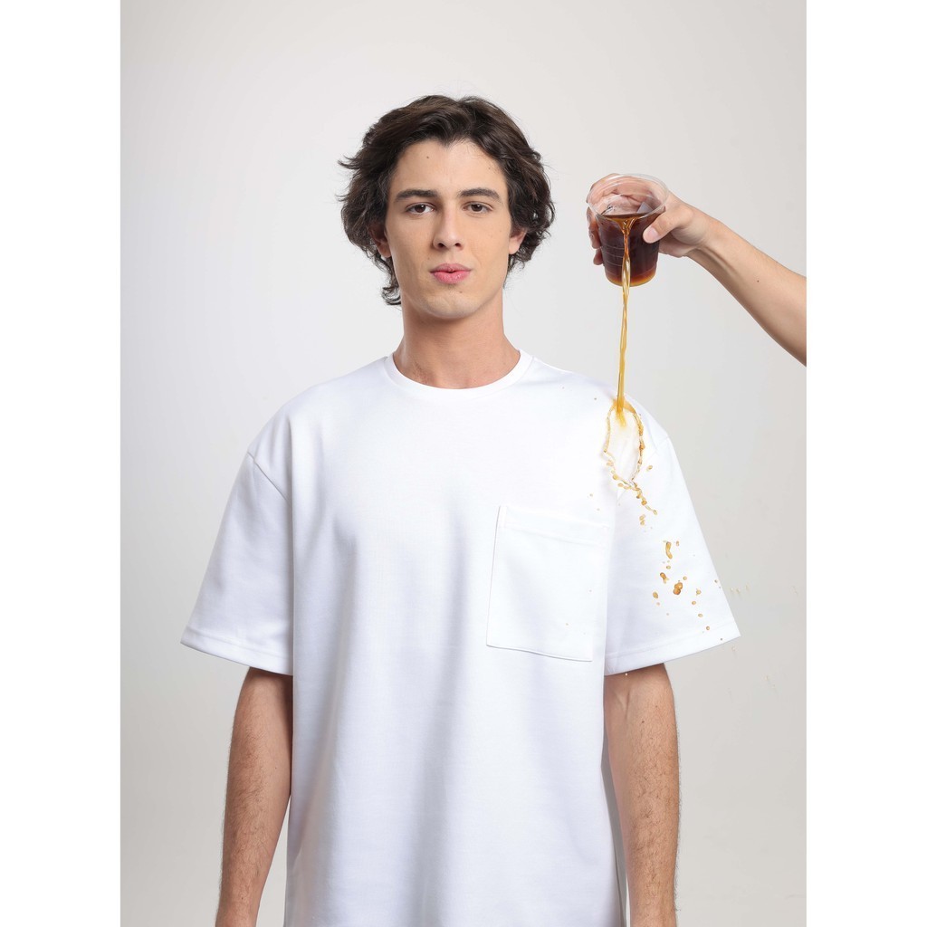 LARUSSO LAB - Stain Free Molecule Oversize Tee - White