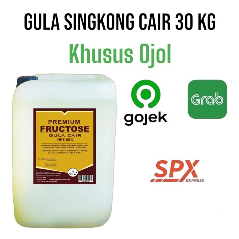 

Gula Cair FRUCTOSE - Gula Cair SINGKONG | Kemasan 30 KG |