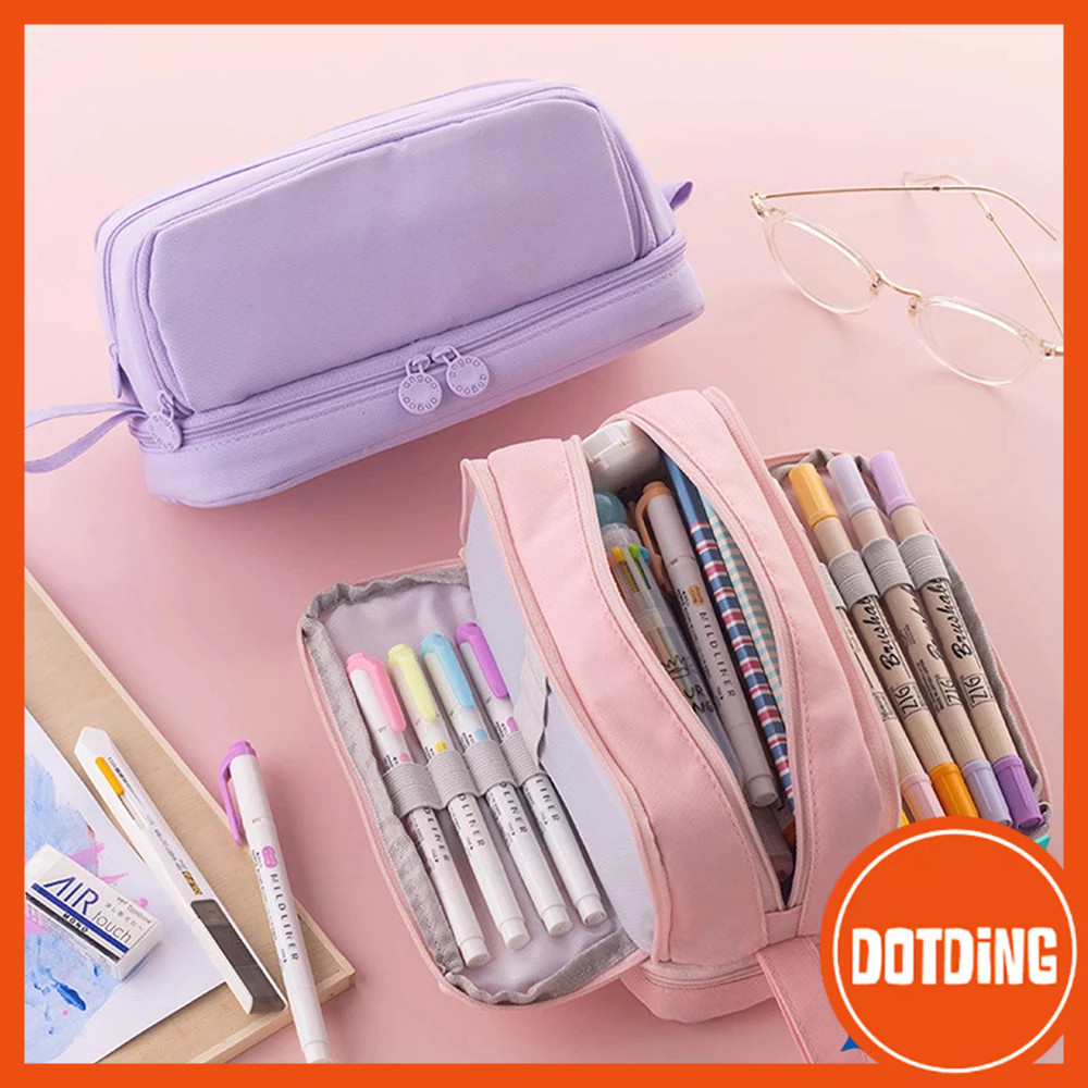 

JAMIN MURAH !!![COD] Kotak Pensil Angoo Kapasitas Besar Kotak Alat Tulis Sederhana Tempat Pensil Multifungsi Dua Lapis Perlengkapan Sekolah Siswa(BISA LANGSUNG ORDER)