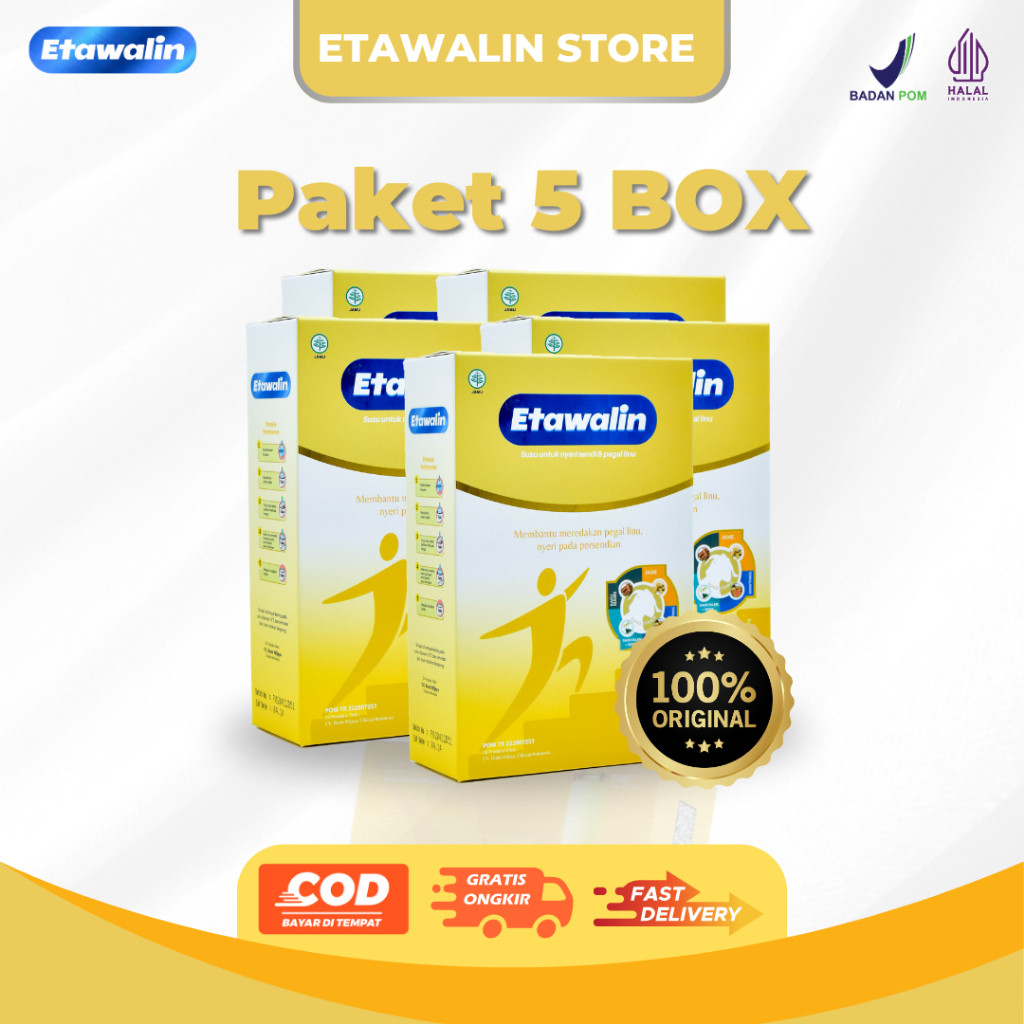 

Etawalin Untuk Nyeri Sendi & Asam Urat 200gr Original 5 Box