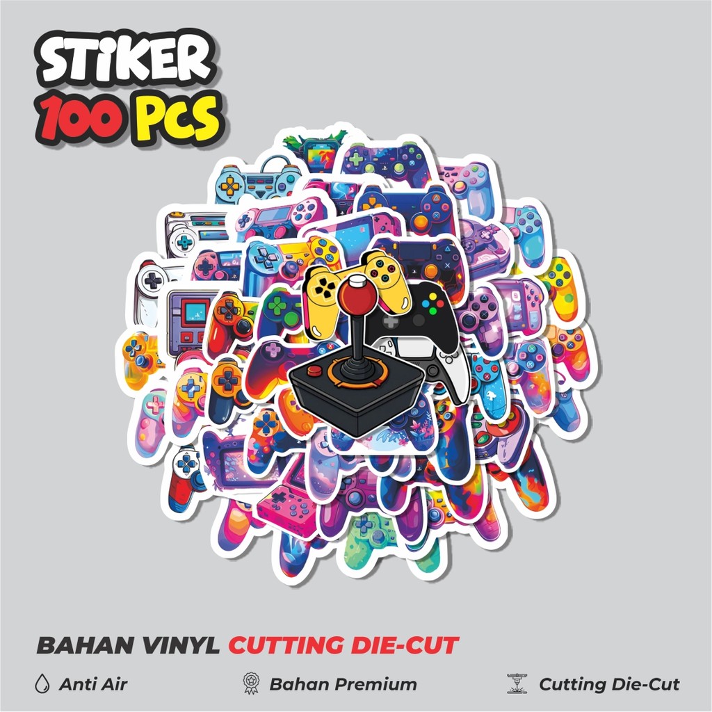 

Terbaru! 50 pcs Stiker Gamepad Dekorasi Lucu Kreatif untuk Notebook, Skateboard, HP