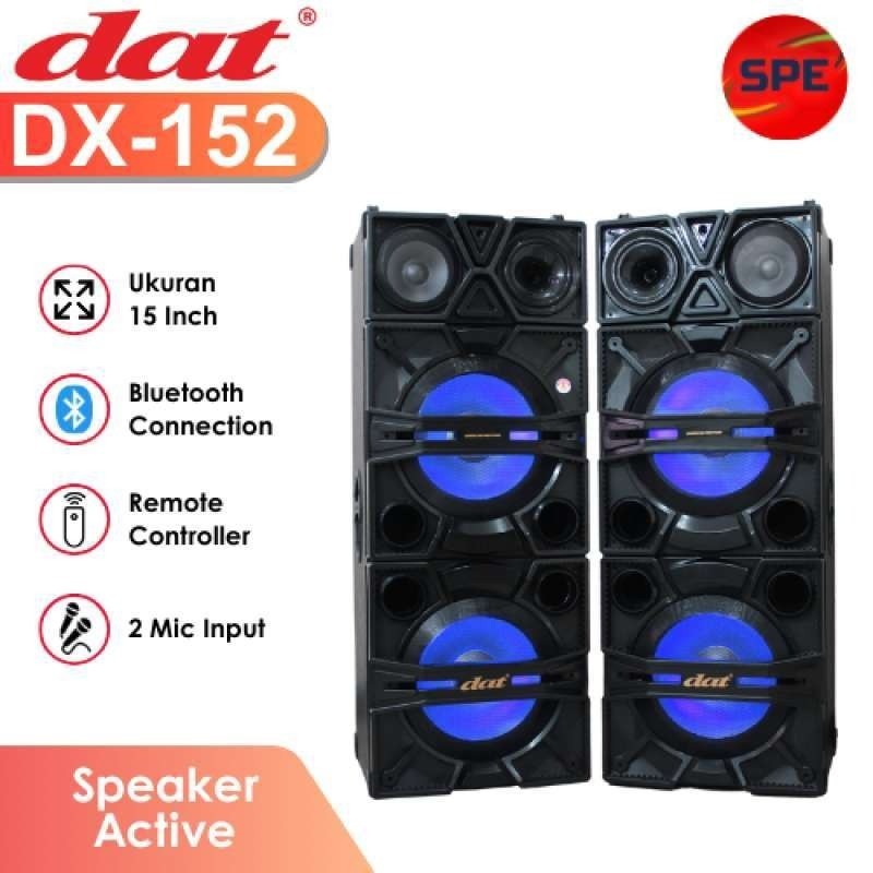 Speaker Aktif DAT DX 152 15 inch x 4 Subwoofer / Karaoke Bluetooth