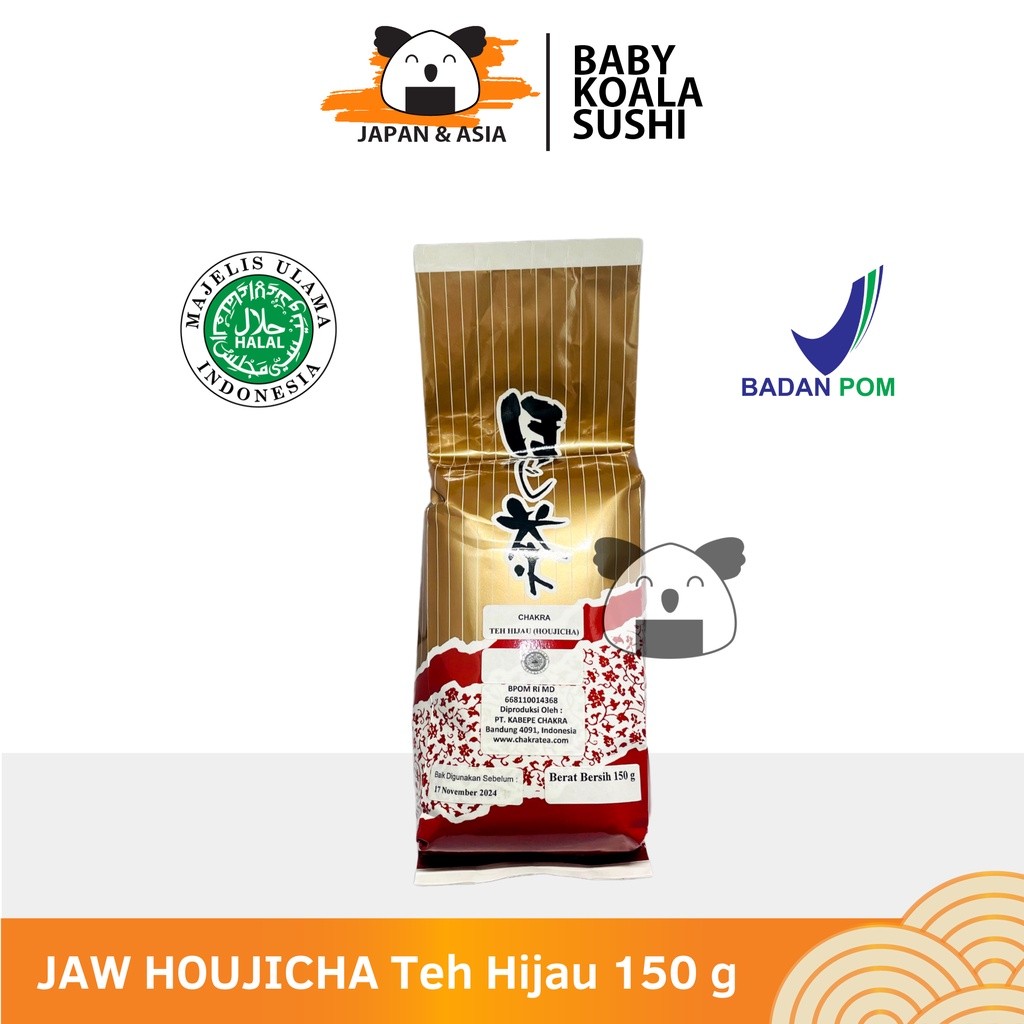 

JAW HOUJICHA Teh Hijau 150 g Halal | Japanese Roasted Green Tea