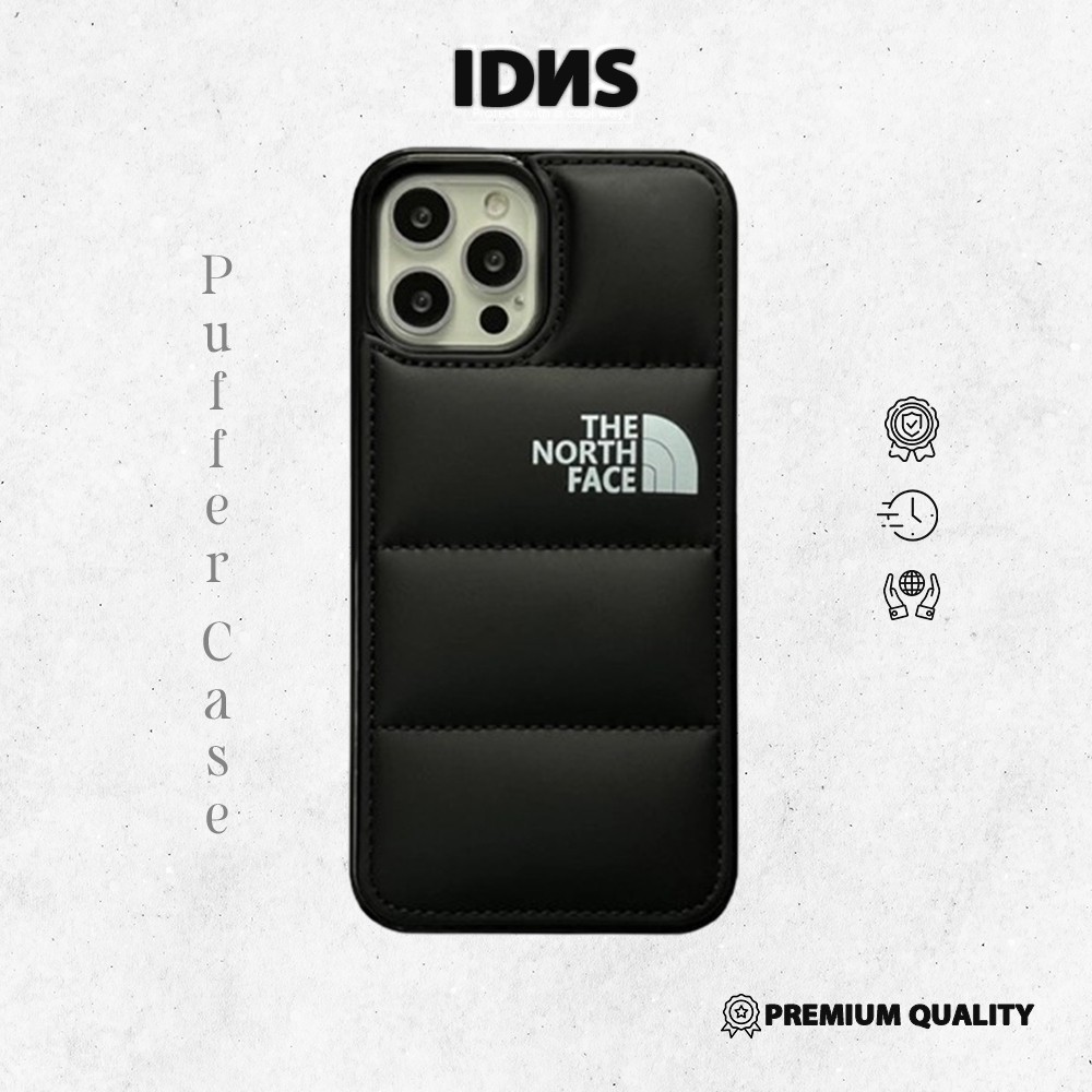 IDNS Case Puffer TNF 04| Case Bantal hitam | Pillow case TNF / Casing Iphone 11 / Case Iphone 11 / C