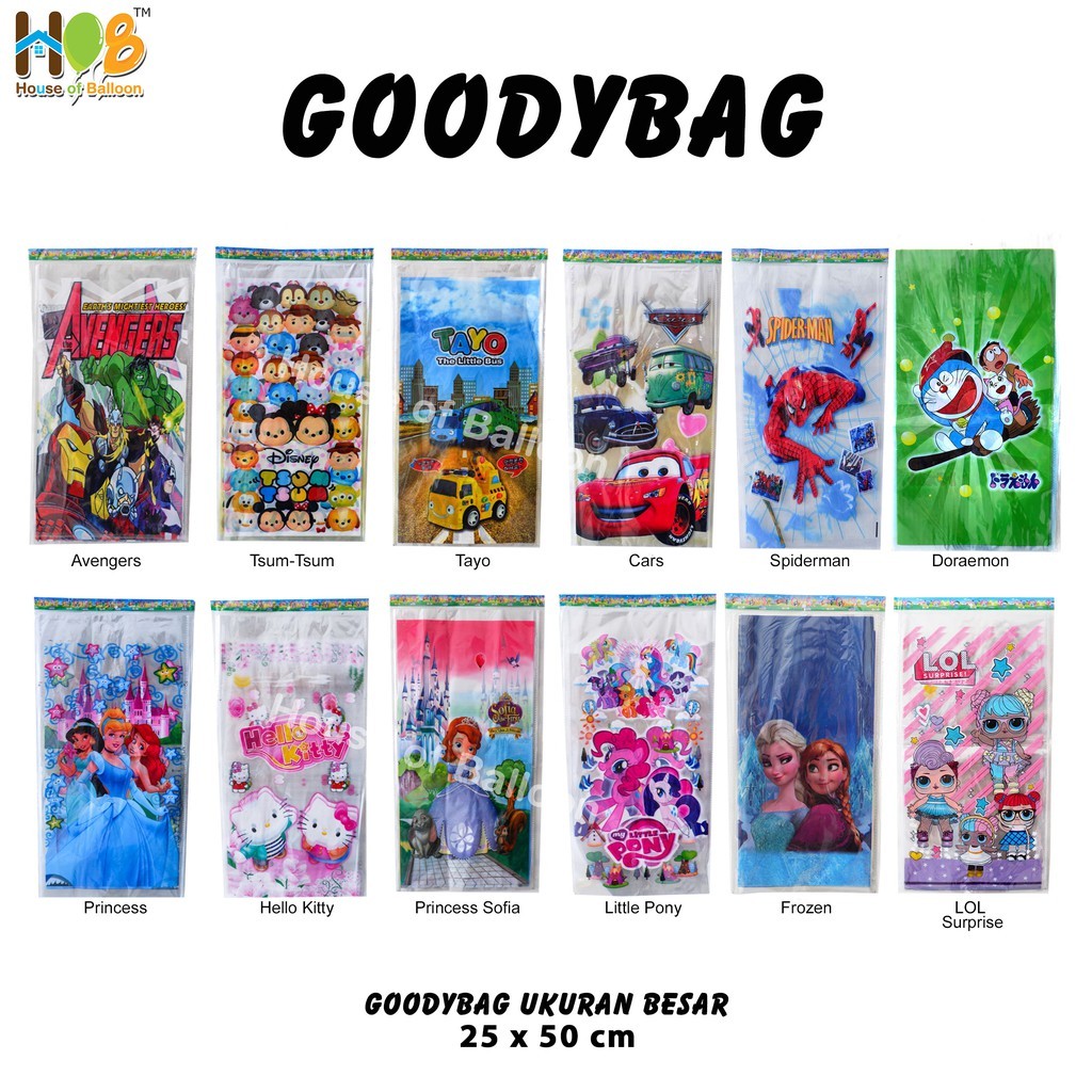 

Goodie Bag Plastik Besar 25x50 cm