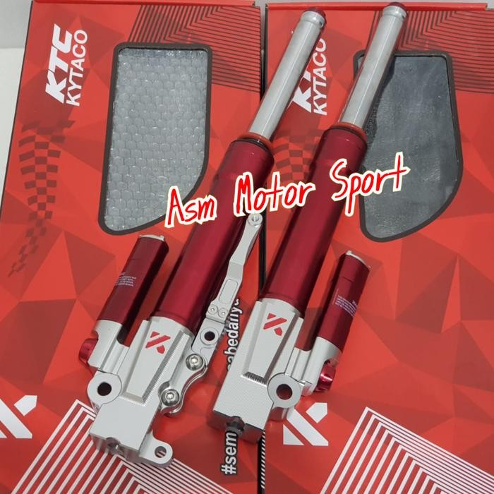 Up Side Down Usd Shock Depan Tabung KTC Kytaco Metik Vario Beat Scoopy - Red