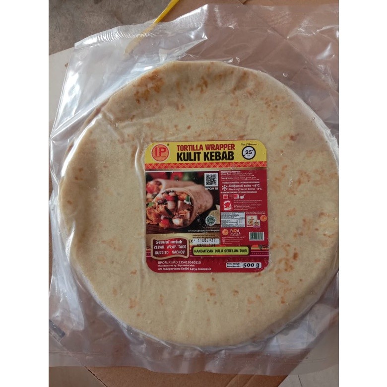 

Indopertama Tortilla Wrapper Kecil 25Cm- ARDABA FROZEN