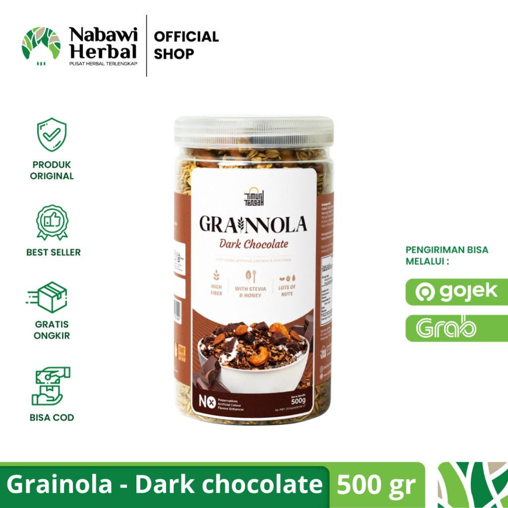 

Terlaris TIMUR TENGAH - Combo Granola Dark Chocolate 500gram dan 250gram