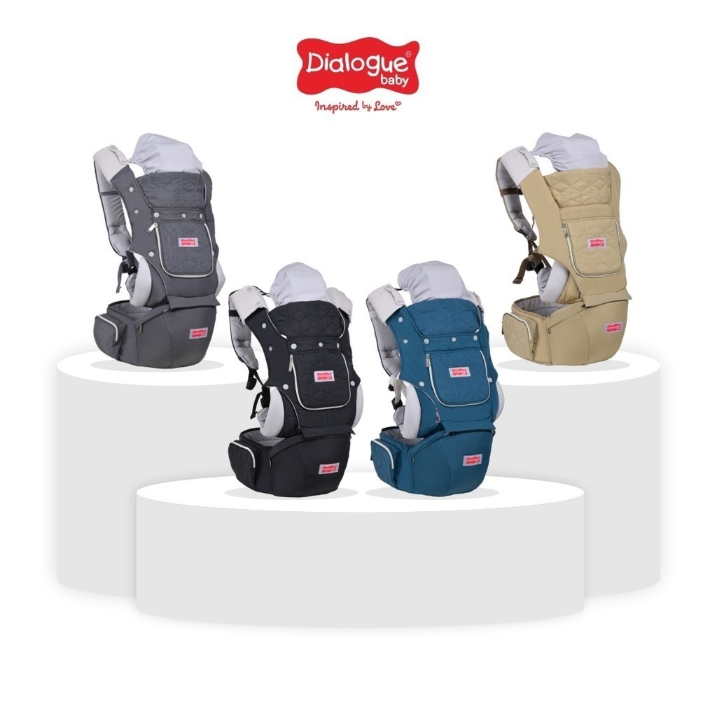 New Dialogue Baby Gendongan Hipseat dan SSC M-Shape Airflow Bayi 9 In 1 Ottimo Series DGG4421Premium