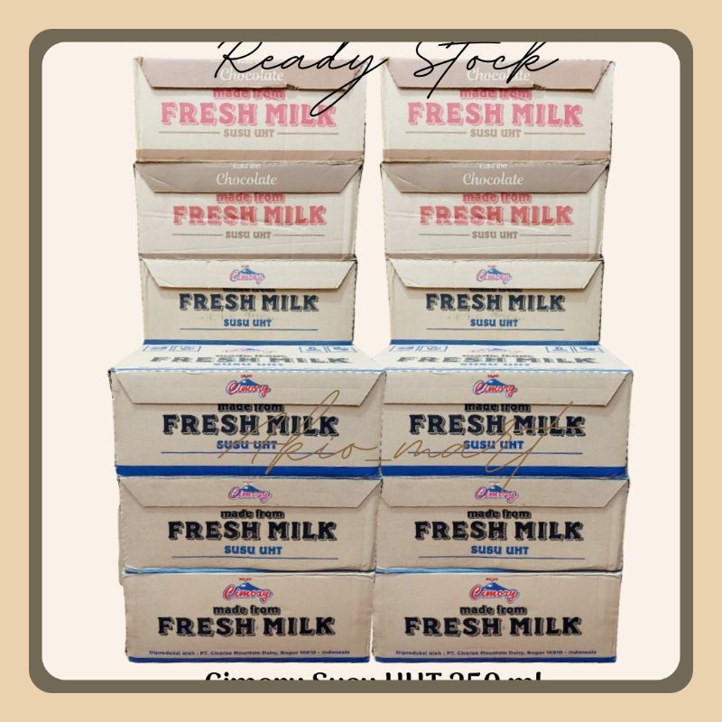 

Cimory Susu UHT 250 ml 1 Box / Karton / Dus Isi 24 Pcs Susu UHT Made from Fresh Milk