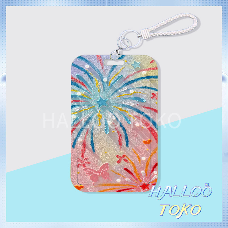 

ID CARD HOLDER MOTIF KAWAII TEMPAT KARTU PHOTOCARD PHOTO CARD Pelindung + Lilin Kembang Dalam Lukisan Minyak