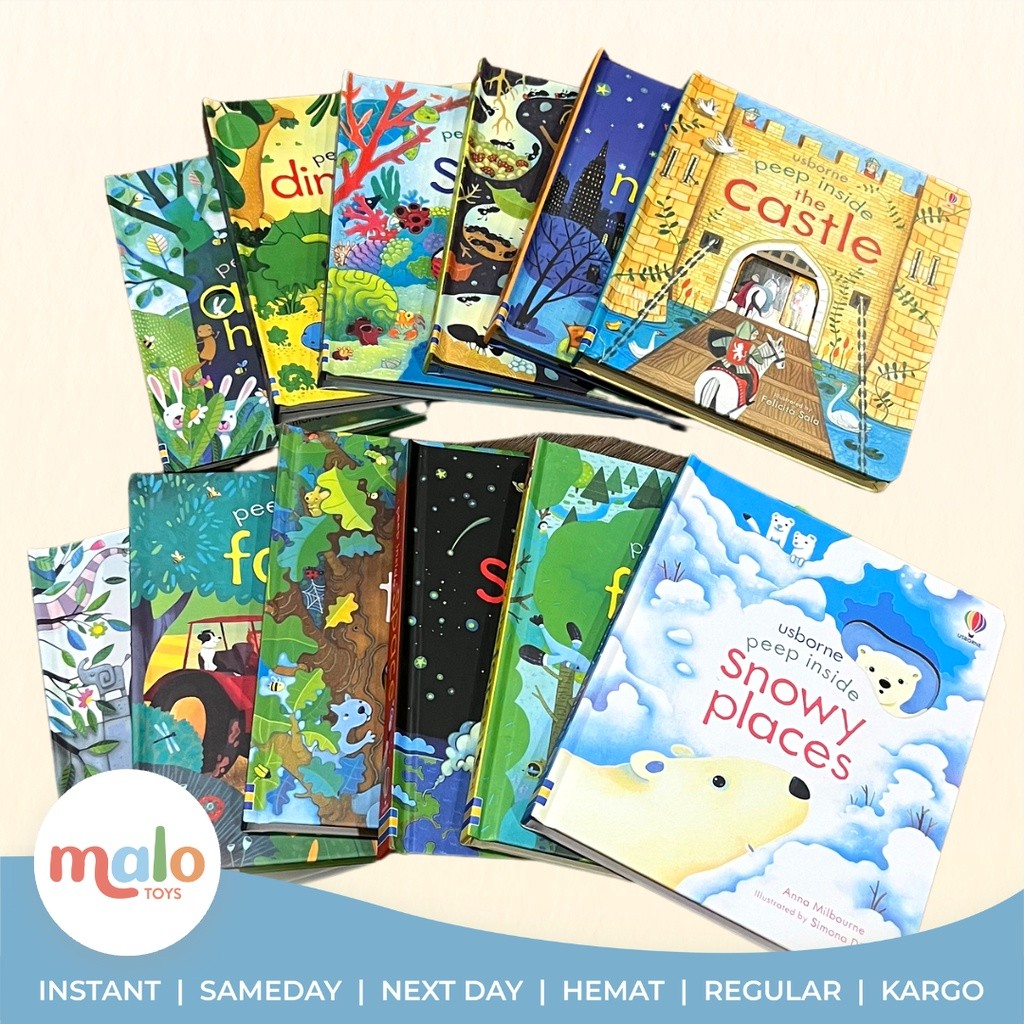 

MALOTOYS - USBORNE PEEP INSIDE Lift the Flap LTF Buku Edukasi Bacaan Book Buku Cerita Storytime Story Book Fairy Tale Dino Animal Season Education Anak Malo Toys