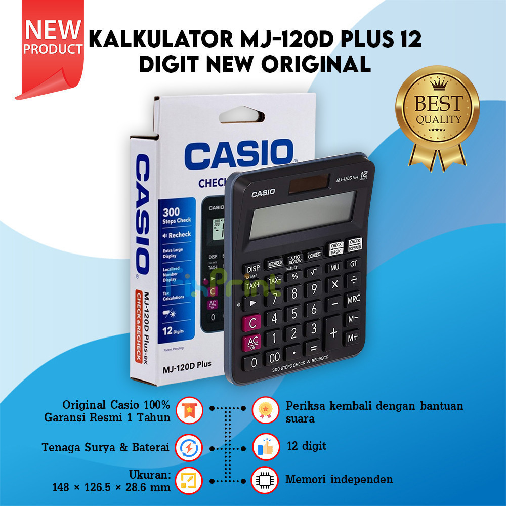 

New Kalkulator Casio DH 16 14 DJ 240D 120D 220D MJ 100D 120D CalculatorPremium