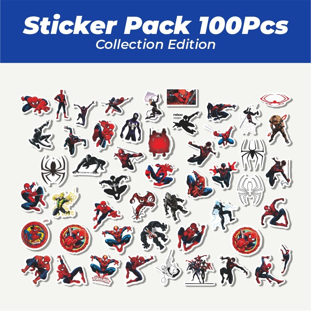 

Hot Ultimate Spider Man Sticker Lucu Anti Air Stikers Berperekat Waterproof Sticker Decal Buat Motor Helm Buku Journal Koper Casing HP Laptop Botol Minum