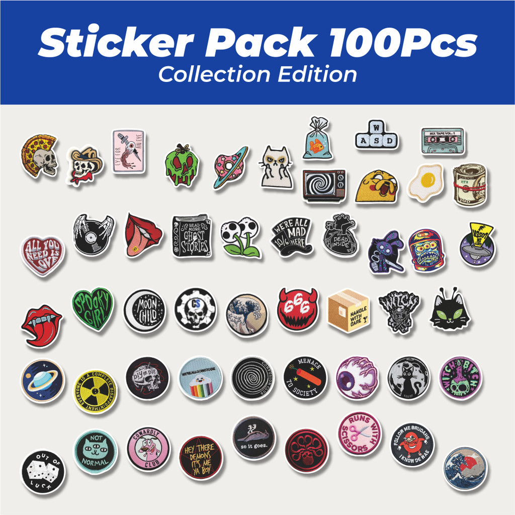 

Hot Stiker Patch Keren INS Style Lucu Anti Air Stikers Berperekat Waterproof Sticker Decal Buat Motor Helm Buku Journal Koper Casing HP Laptop Botol Minum