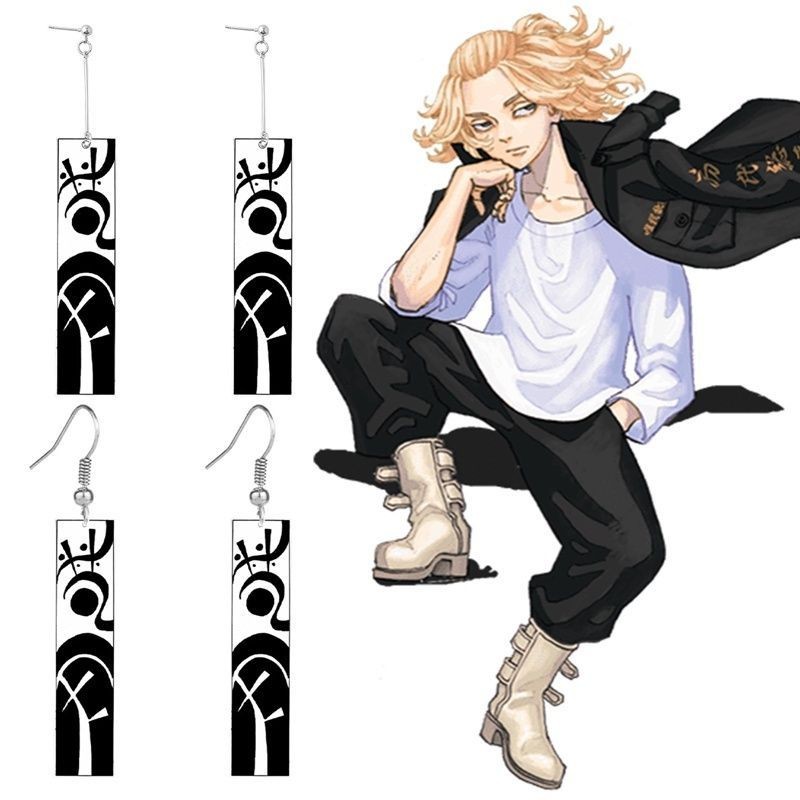 Anime Tokyo Revengers Trend Customization Izana Kurokawa Earrings Acrylic Cosplay  Hanafuda Drop Ear