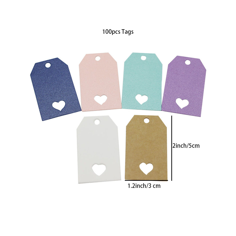 

100 pcs kraft paper heart hollow gift tag jewelry label tag for gift /wedding products note tag , price tags 5x3cm