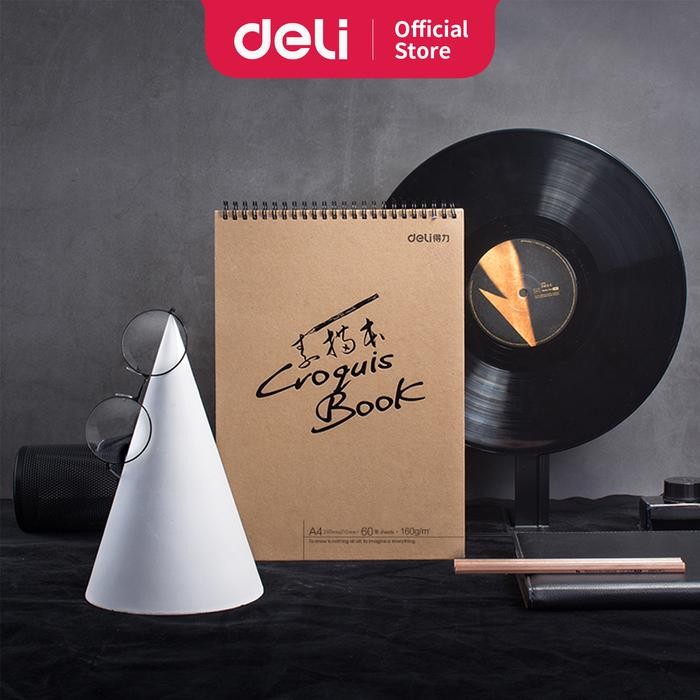 

Deli sketch book 60 lembar , buka vertikal,atau diputar 73634 73635 - A4