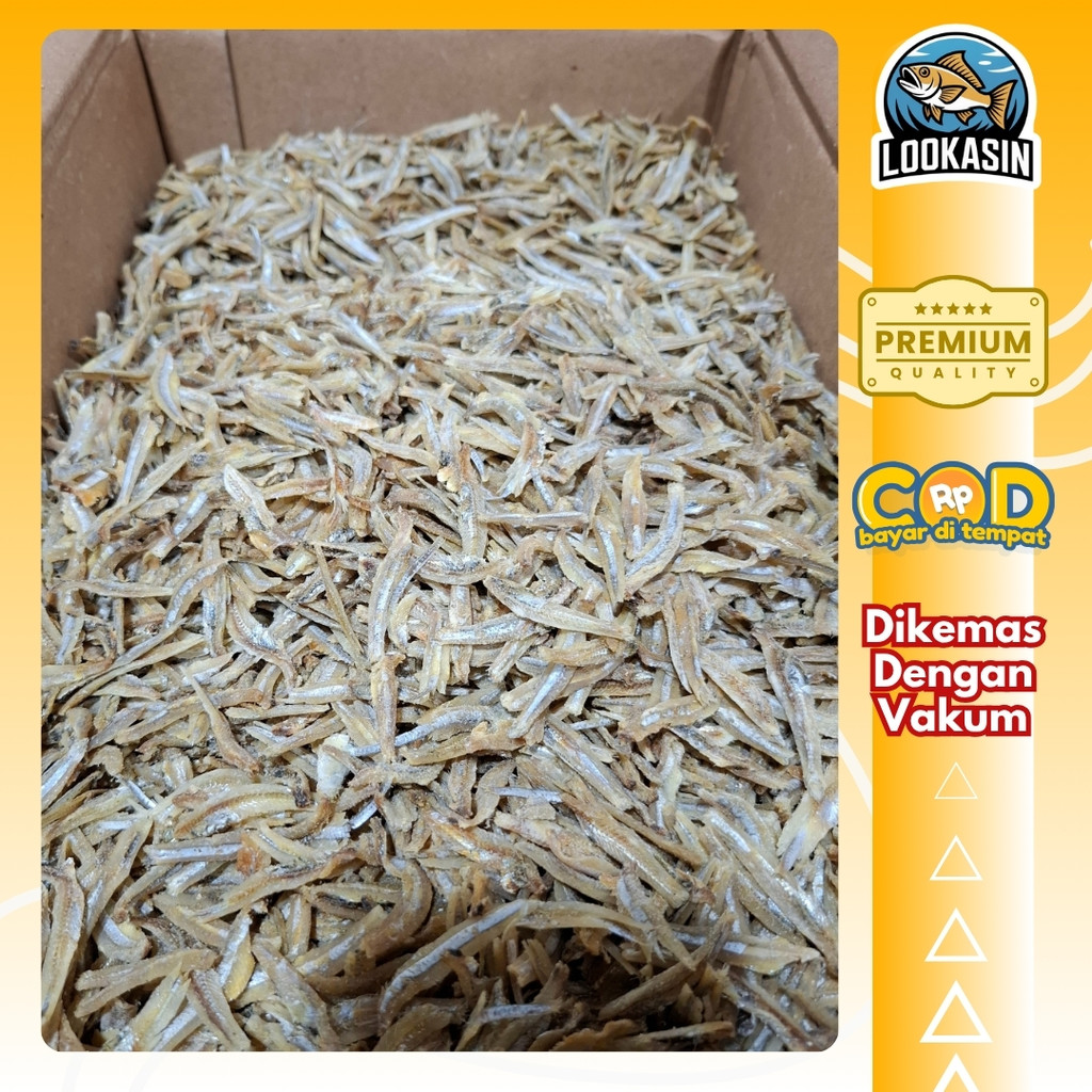 

Teri Belah Asin Kering 250gr – Teri Gurih Tradisional | Lauk Kering Siap Masak