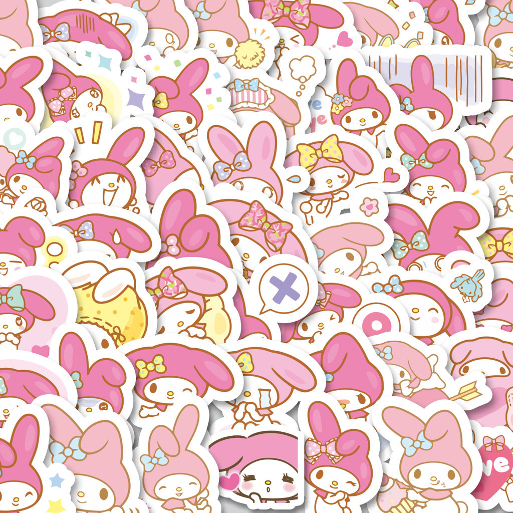 

Stiker Cutting Pack Stiker Kartun Melody Versi 2 Isi 100Pcs Series Aesthetic Lucu Keren Untuk Koper Bahan Vynil
