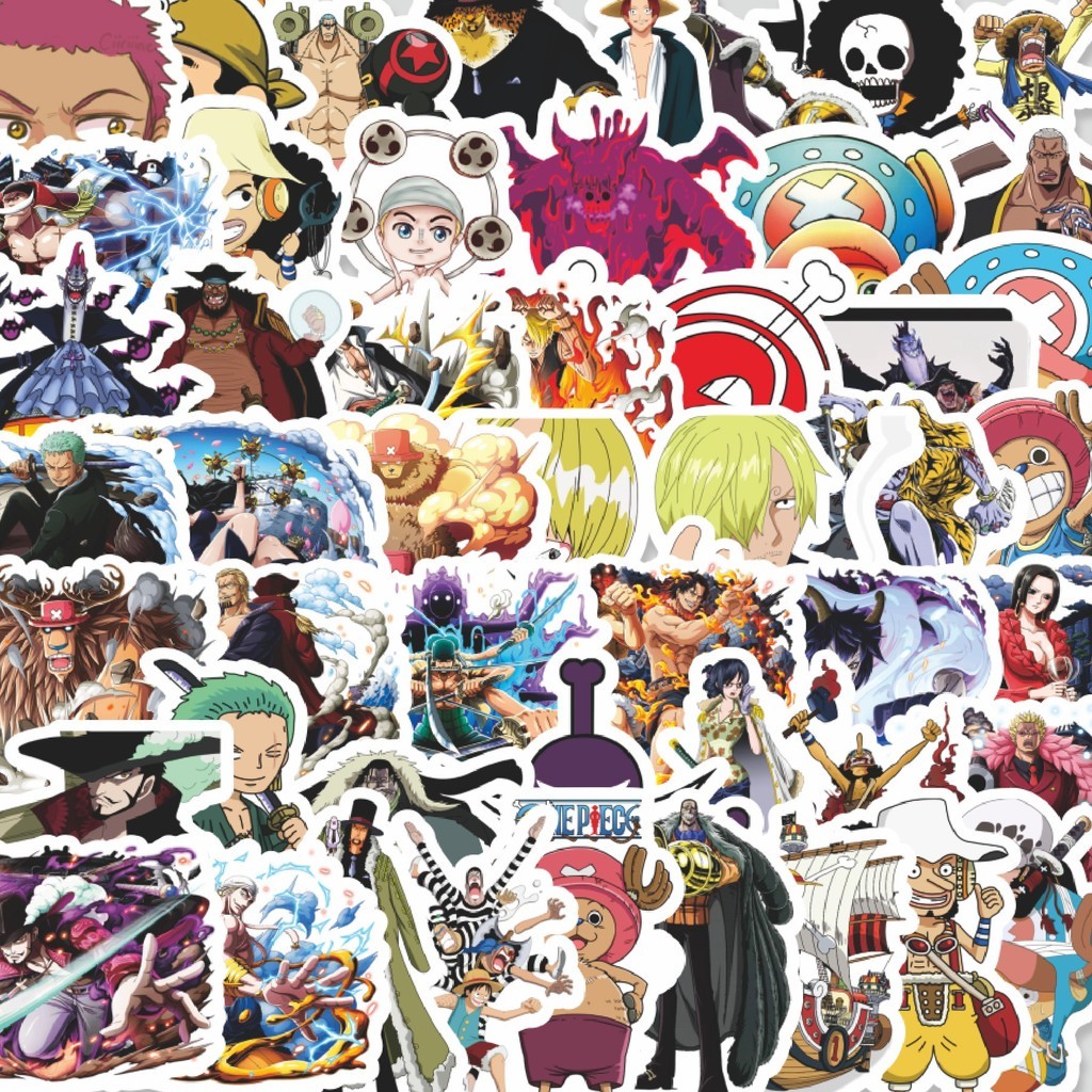 

Stiker Cutting Pack Stiker Anime One Piece Isi 100Pcs Series Aesthetic Lucu Keren Untuk Koper Bahan Vynil