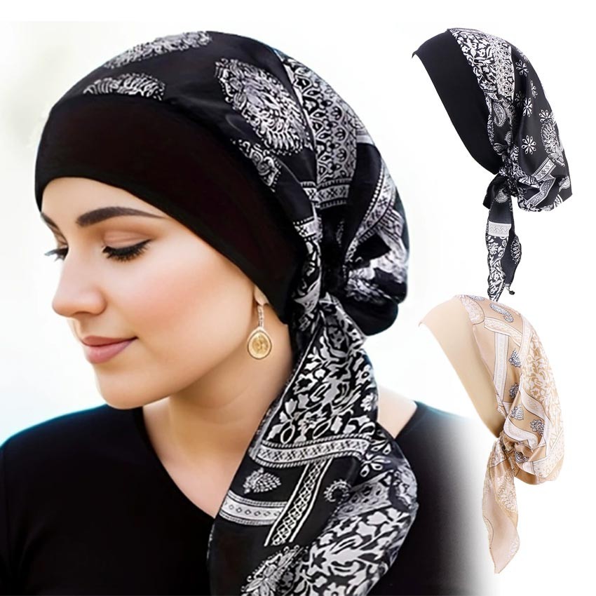 Turban Kinanti Pashmina Turban Instan Pesta Dewasa Premium Mewah - Turban Instan Qiara Jersey Korea