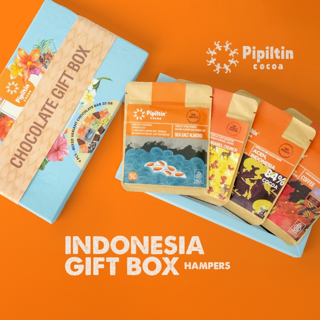 

Pipiltin Cocoa - Chocolate Bar Indonesia Gift Box 4 X 35gr
