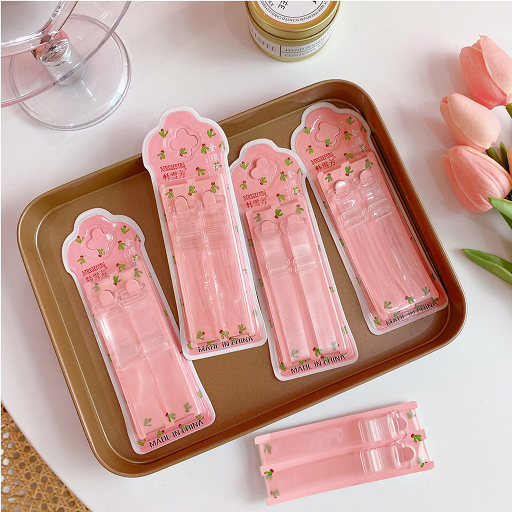 TALI BH PUTIH TRANSPARAN ELASTIS / TALI BRA KAIT WANITA PREMIUM / TALI BH TRANSPARAN