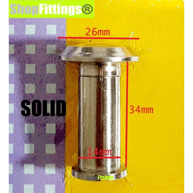 

Door Viewer Flap Wide Angle 200º Bird Eye Kekeran Lubang Intip Pintu - DOWS200BRSN