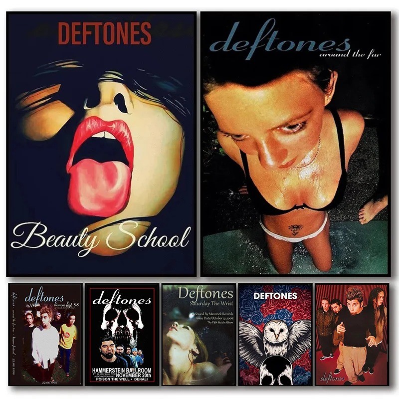 

Retro Band Deftones Poster Aesthetics Classic Music Album Canvas Painting Wall Art Pictures Prints Home Decor Fans Gift Unframed