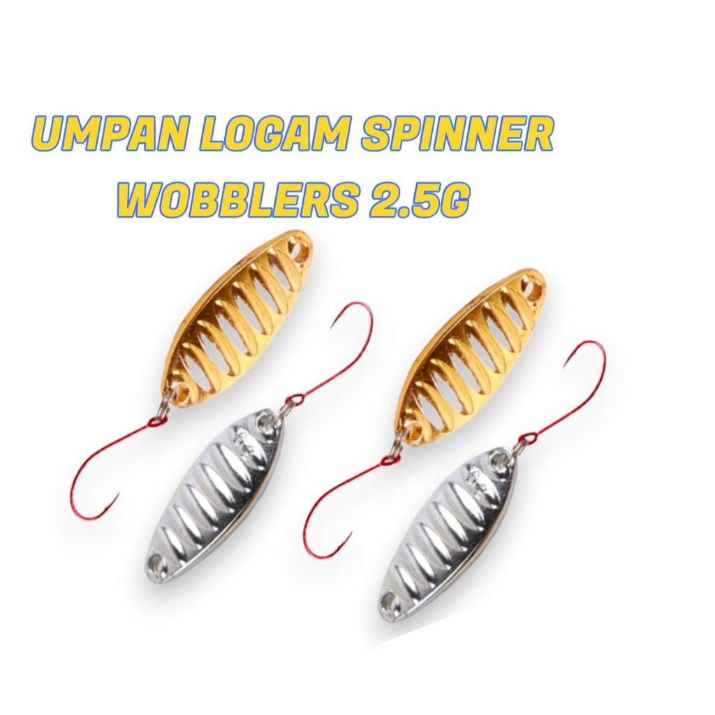 Umpan Pancing Lures & Baits Spoon 2.5gram Kail Pancing Berkualitas dengan Umpan Pancing Spoon Bahan 