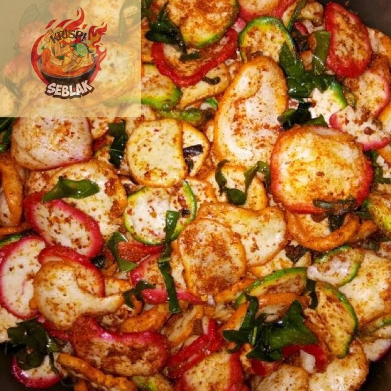 

Seblak krispi KERUPUK SEBLAK DAUN JERUK PEDAS 125gr