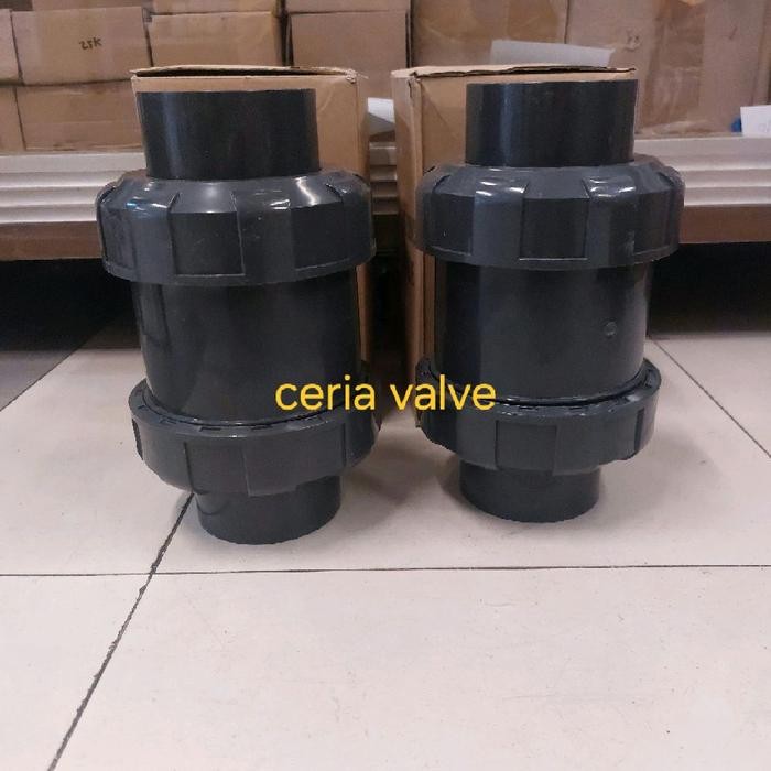 Ball Check Valve PVC Doble Watermur 2.1/2" inchi / Check Valve PVC model ball doble watermur 2,5"