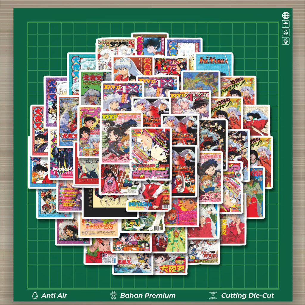

HOT 50 PCS STIKER Stiker Poster Kertas Kraft Desain Anime Jepang Inuyasha Stiker Fashion Cars Decal Dingin Kartu Album Custom Vinyl Anti Air- Sticker Aesthetic Buku Journal Koper Casing HP Tablet Laptop Helm Motor Botol Minum