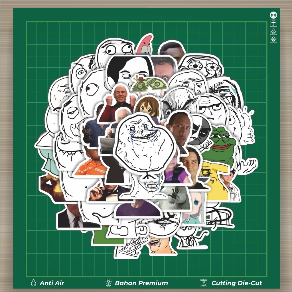

HOT 50 PCS STIKER Stiker Meme Random Kocak Stiker Fashion Cars Decal Dingin Kartu Album Custom Vinyl Anti Air- Sticker Aesthetic Buku Journal Koper Casing HP Tablet Laptop Helm Motor Botol Minum